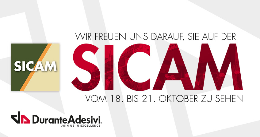 DuranteAdesivi - Wir freuen uns darauf, Sie auf der SICAM vom 18. bis 21. Oktober zu sehen.